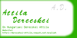 attila derecskei business card